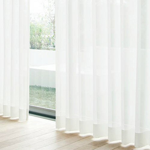 【夏物大処分】[100×133]レースカーテン YDDレースオネスト ホワイト 2枚入 遮熱 防炎 UVカット 見えにくい ウォッシャブル