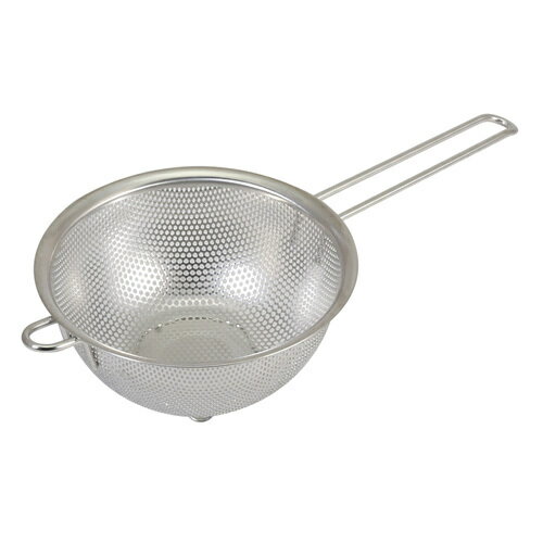 SKWステンレスパンチストレーナー15CM足付き シルバー