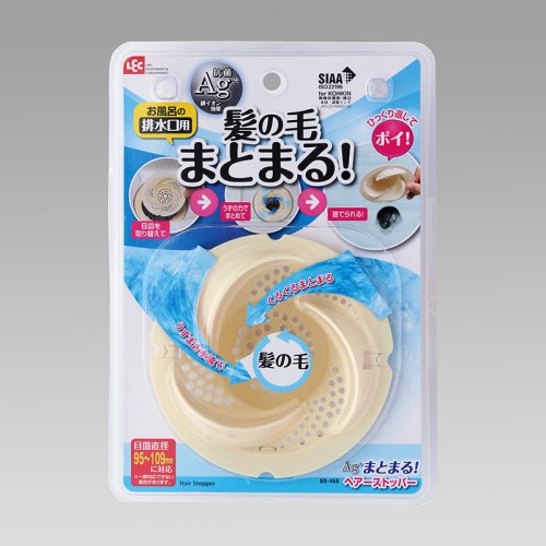 風呂掃除 レック Ag+まとまる!ヘアーストッパー BB-468 ホワイト 幅11.5cm 奥行11.5cm 高さ5.0cm 風呂掃除 レック Ag+まとまる!ヘアーストッパー BB-468 ホワイト 幅11.5cm 奥行11.5cm 高さ5.0cm