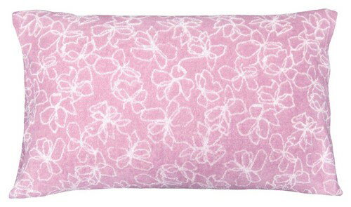 モリシタ(株) のびのびまくらカバー 幅広・抗菌防臭加工タイプ ラインフラワー ピンク