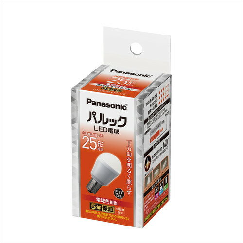 パナソニック LDA3LHE17S2 LED電球 電球色 発売日：2023年6月21日●廊下・階段・トイレにおすすめのLED電球下方向タイプ&nbsp;【仕様】ワット形：25形光色：電球色定格寿命：40000時間光束：小形電球25形相当 320lm