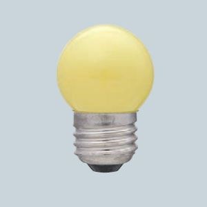 ELPA カラー寸丸球 7W 口金E26 イエロー G-13H-Y(ELPA)