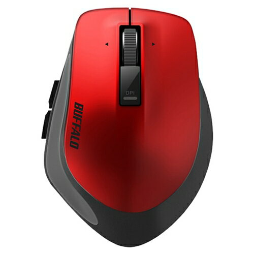 バッファロー BSMBW500MRD Premium Fitマウス 無線/BlueLED光学式/静音/5ボタン/横スクロール/Mサイズ レッド バッファロー BSMBW500MRD Premium Fitマウス 無線/BlueLED光学式/静音/5ボタン/横スクロール/Mサイズ レッド