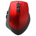 バッファロー BSMBB500LRD PremiumFitマウス Bluetooth3.0/BlueLED光学式/静音/5ボタン/横スクロール/Lサイズ レッド(2)