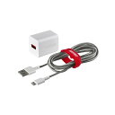 バッファロー BSMPA2404LC1TWH 2.4A USB急速充電器 Lightningケーブル1.5m付属(ホワイト)