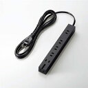 エレコム T-KM01-2630BK スタンダード雷・超強力タップ 6口 3m