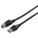 ユニバーサルコネクター USB3.0 A to B ケーブル 3m ブラック(2)