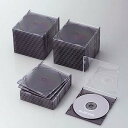 ケース エレコム CD DVD CCD-JSCS50CBK Blu-ray/DVD/CDケース スリム/PS/1枚収納 クリアブラック(2)