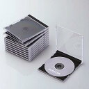 ケース エレコム CD DVD CCD-JSCN10BK Blu-ray/DVD/CDケース 標準/PS/1枚収納/10パック ブラック(2)