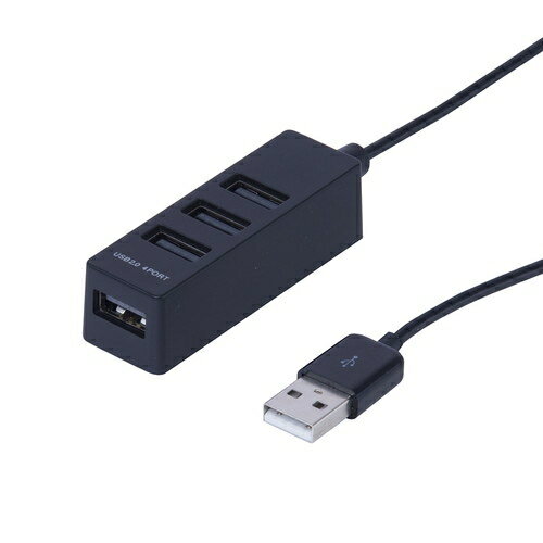 ナカバヤシ UH-2414BK USB2.04ポートハブ ブラック●コンパクトな縦挿しHUB●3ポート縦挿し＋1ポート横挿しのUSB 2.04ポートハブです●ポート位置が上面の為、片手でコネクタ挿入可能●背面にはマグネット付きで、スチールデスク等にしっかり固定できます●スリム設計のケーブル一体型で、余裕な取り回しのケーブル長120cm※USB2.0で使用する場合は、USB2.0を標準装備する機種以外での動作は保証いたしません本体寸法/重量約W65×D19×H21mm/30gUSB規格Ver2.0対応機種USBポートが正常に動作するWindowsパソコン、Mac対応OSWindows 10/8.1/8/7/Vista/MacOSX（10.2以降）ケーブル長約120cm