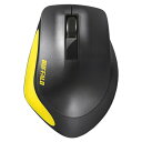 バッファロー BSMBW300MYE Premium Fitマウス無線/BlueLED光学式/静音/3ボタン/Mサイズ イエロー