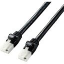 エレコム LD-GPAT／BK100 LANケーブル CAT6A 爪折れ防止 10m ブラック