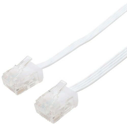 ミヨシ LYF-6A03WH カテゴリー6A フラットLANケーブル 3m ホワイト