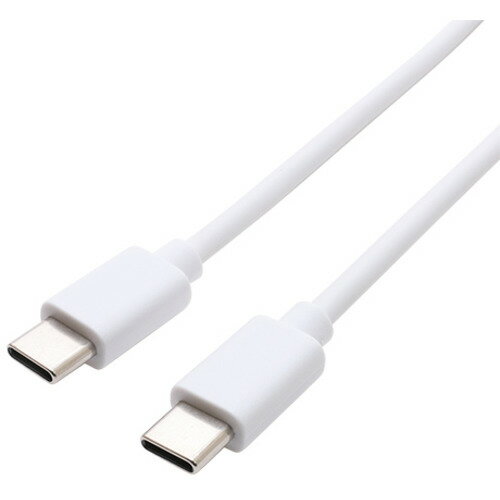 ミヨシ UYM-CC203WH USB2.0ケーブル USB PD 60W充電対応 充電／データ通信 Type-Cタイプ ホワイト