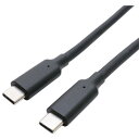 ミヨシ UYM-CC35BK USB3.2ケーブル USB PD 100W充電対応 充電/データ通信 Type-Cタイプ ブラック UYMCC35BK●表裏どちらの向きでも挿せるUSB Type-Cコネクタコネクタの表裏を区別なく接続できるUSB Type-Cポートに対応。●USB3.2Gen1準拠USB3.2Gen1準拠で高速伝送が可能です。USB2.0機器も使用できます。●データ通信 / 充電対応給電だけでなく、データの通信にも対応。USB3.2Gen1準拠で最大5Gbpsのデータ通信が可能です。これ1本でUSB機器の充電、パソコンとのデータ通信など、幅広く使えます。●100WまでのUSB PD充電に対応USB PD 100Wでの給電が必要な機器にも安定して電力供給ができます。●RoSH指令（10物質）対応RoHS指令は、電子・電気機器における特定有害物質の使用制限についての欧州による指令です。人や環境に有害な物質の含有基準をクリアした、安全な製品です。&nbsp;【仕様】規格：USB3.2 Gen1準拠コネクタ：USB Type-C - USB Type-C対応転送速度：最大5Gbps※理論値対応充電規格：5V〜20V/最大5A/100Wケーブル径：直径 約5.0mm対応機種：USB Type-Cポート搭載のPC、タブレット、PC周辺機器など保証期間：お買上げ日より6ヶ月生産国：中国