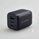 エレコム ACDC-PD4465BK USB Power Delivery 65W キューブAC充電器(C×2+A×1) ブラック ACDCPD4465BK発売日：2023年6月14日●USB Type-C(TM)(USB-C(TM))ポートとUSB Type-Aポートの合計3ポートを搭載し、iPhoneなどのスマートフォンと完全ワイヤレスイヤホンとWindowsなどのノートパソコンを3台同時充電できるUSB AC充電器です。小型・軽量なので外出や出張などの際の持ち運びに便利です。●USB Type-C(TM)(USB-C(TM))ポートとUSB-Aポートの合計3ポートを搭載し対応するスマートフォン、タブレット、ノートパソコンなどを充電できる、GaN(窒化ガリウム)を採用し小型で軽量なUSB AC充電器です。●※USB Power Delivery規格65Wまでで充電できる機器に限ります。●出力端子が3ポートあるので、iPhoneなどのスマートフォンと完全ワイヤレスイヤホンとWindowsなどのノートパソコンを3台同時充電できます。●※2ポート以上同時出力時は合計最大65Wとなります。●USB Type-Cポートは、USB Power Delivery規格、オプションのPPS(Programmable Power Supply)規格に対応し、同規格に対応するノートパソコンやスマートフォン、タブレットなどを充電可能です。●USB Type-Cポート単独使用時、機器に応じて出力が5V/3A、9V/3A、12V/3A、15V/3A、20V/3.25Aと可変し、iPhoneなどのスマートフォンから、iPadなどのタブレット、高性能なWindowsノートパソコンまで幅広く充電できます。●USB-Aポートは、最大出力12W(5V2.4A)でスマートフォンや完全ワイヤレスイヤホン、スマートウォッチなどを充電、給電ができます。●接続された機器を自動的に見分けて適した出力で充電できる おまかせ充電 に対応しています。●小型・軽量なので外出や出張などの際の持ち運びに便利です。&nbsp;【仕様】対応機種：各USB Type-C(TM)(USB-C(TM))ポートからUSB Power Delivery (65W)及びオプション規格であるPPS(Programmable Power Supply)、またはUSB-Aポートから12Wの規格内で充電が可能な機器。2ポート以上同時接続時、合計最大65Wまでの出力で充電、給電可能な機器とその組み合わせ。コネクタ形状：USB Type-C(TM)(USB-C(TM))ポート×2、USB-Aポート×1定格入力電圧：AC100〜240V、50/60Hz定格入力電流：2A外形寸法：幅約52mm×厚み約38mm×高さ約40.5mm重量：約112gカラー：ブラックコンセントプラグ仕様：90度スイング構造使用温度：0℃〜35℃法令：◇PSE 特定電気用品保証期間：1年間その他：※USB Type-C and USB-C are trademarks of USB Implementers Forum定格出力電力1：単独接続時:USB Type-C1(TM)(USB-C1(TM))/USB Type-C2ポート最大出力65W、PPS最大出力45W、USB-Aポート最大出力12W定格出力電力2：2ポート同時接続時(1):USB Type-C1+USB Type-C2ポート:合計最大出力65W、USB Type-C1ポート最大出力45W、PPS最大出力45W、USB Type-C2ポート最大出力20W、PPS最大出力20W定格出力電力3：2ポート同時接続時(2):USB Type-C1+USB-A ポート:合計最大出力57W、USB Type-C1ポート最大出力45W、PPS最大出力45W、USB-Aポート最大出力12W、USB Type-C2+USB-Aポート:合計最大出力15W、USB Type-C2ポート最大出力7.5W、USB-Aポート最大出力7.5W定格出力電力4：3ポート同時接続時:合計最大出力60W、USB Type-C1ポート最大出力45W、PPS最大出力45W、USB Type-C2ポート最大出力7.5W、USB-Aポート最大出力7.5W定格出力電圧1：単独接続時:USB Type-C1(TM)(USB-C1(TM))/USB Type-C2ポート:5V/9V/12V/15V/20V、PPS出力3.3〜16V、USB-Aポート:5V定格出力電圧2：2ポート同時接続時(1):USB Type-C1+USB Type-C2ポート:USB Type-C1ポート:5V/9V/12V/15V/20V、PPS出力3.3〜16V、USB Type-C2ポート:5V/9V、PPS出力3.3〜11V