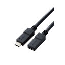 エレコム USB3-ECC10BK USB Type-C延長ケーブル(USB 5Gbps) 1.0m USB3ECC10BK発売日：2023年12月17日●ノートパソコンの充電ケーブルやUSBハブ、ドッキングステーションなどの長さが足りないときに便利な、USB Type-C(TM)延長ケーブル(USB 5Gbps)です。USB Power Deliveryに対応し、最大20V/3Aの60W充電が可能です。 ※USB Power Delivery をご利用になる場合は、接続する機器および延長するケーブルがUSB Power Delivery に対応している必要があります。●USB Type-C(TM)ケーブルの延長ケーブル(USB 5Gbps)です。●ケーブル一体型のAC充電器のケーブル長を延長して使用できるほか、USBハブやドッキングステーション、キーボードなどケーブル部が短い機器にも使えるため、パソコンから離れた位置での接続も可能になります。●普段は短めのケーブルを使用し、必要な場面のみ延長ケーブルを接続するなど、シーンに応じて適切な使い方を選べます。●※外付けポータブルディスクドライブ等のバスパワー駆動デバイスは、電力不足により正常に動作しない場合があります。●※連結できるケーブルは本製品を含めて最大2m、合計2本までです。1mを超える長さのUSB Type-Cケーブル並びに2本以上のUSB Type-Cケーブルとの連結は動作の保証をしておりません。●※最大転送速度5Gbpsに対応しますが、USB 5Gbpsは規格上、延長が認められていません。●USB Power Deliveryに対応し、最大20V/3Aの60W充電に対応。USB Type-Cポートを搭載したノートパソコン、iPhone・Androidなどのスマートフォン、タブレットなどの充電が可能です。●※USB Power Delivery をご利用になる場合は、接続する機器および延長するケーブルがUSB Power Delivery に対応している必要があります。●USB 5Gbpsに準拠し、最大5Gbpsのデータ転送が可能です。&nbsp;【仕様】コネクター形状(プラグ)：USB Type-C(TM)コネクター形状(ポート)：USB Type-C(TM)対応機器：USB Type-C(TM)コネクター搭載のスマートフォン・パソコン・AC充電器・USBハブ・キーボードなど対応OS(Windows)：Windows 11/10対応OS(macOS)：macOS Sonoma 14/macOS Venture 13/macOS Monterey 12USB規格：USB 5Gbps(USB3.2(Gen1))規格準拠対応転送速度：最大5Gbps ※理論値USB Power Delivery対応：○対応電圧/電流：最大20V/3Aピンメッキ仕様：金メッキピンシールド方法：2重シールドケーブル長：約1m ※コネクター含まずケーブル径：約4.8mmケーブルカラー：ブラックパッケージ形態：袋+ステッカー環境配慮事項：EU RoHS指令準拠(10物質)、簡易パッケージ