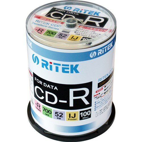 RiDATA CDR700WPX100CKC データ用CD-R 700MB 100枚スピンドルケース RiDATA CDR700WPX100CKC データ用CD-R 700MB 100枚スピンドルケース