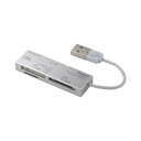 ナカバヤシ CRW-5M52NSL USB2.0マルチカードリーダー/ライター シルバー