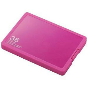 エレコム CMC-SDCPP36PN SD/microSDカードケース プラスチックタイプ ( SD:18枚 / microSD:18枚収納可能 ) ピンク エレコム CMC-SDCPP36PN SD/microSDカードケース プラスチックタイプ ( SD:18枚 / microSD:18枚収納可能 ) ピンク