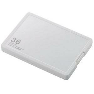 エレコム CMC-SDCPP36WH SD/microSDカードケース プラスチックタイプ ( SD:18枚 / microSD:18枚収納可能 ) ホワイト