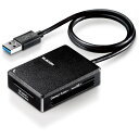 エレコム MR3-C402BK カードリーダー USB3.0 超高速 【SD+microSD+MS+CF対応】 ケーブル50cm付 USB-A ブラック(2)