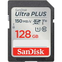 SanDisk SDSDUWC-128G-JN3IN サンディスクウルトラプラス SDXC UHS-Iカード128GB SanDisk Ultra PLUS 128GB 発売日：2023年7月7日●最大読取り速度160MB/秒の高速性能サンディスク ウルトラ プラス SDXC UHS-Iメモリーカードを使えば、多数の写真やフルHD動画が保存でき、コンピュータにも即座に転送できます。これらのメモリーカードは、コンパクトデジタルカメラやビデオカメラに適しています。最大読取り速度160MB/秒 (1) を発揮するため、高速ファイル転送が快適にできます。サンディスク ウルトラ プラス SDXC UHS-Iカードは、最大512GB (2) の容量があり、防水、耐温度、耐X線、耐衝撃特性を備えています。ラベルにカードの内容を記録しておけば、簡単にデータ内容を把握できます。 (1) [256GB-512GB]最大読取り速度160MB/秒、[64GB-128GB]最大読取り速度150MB/秒、書込み速度はそれ以下となります。弊社独自の技術を用いて、UHS-I規格で定義された104MB/秒以上の読取り速度を実現しています。最大読取り速度を実現するには、この技術に対応した弊社のカードリーダーが必要となります。サンディスクの社内テスト結果に基づきます。ホスト機器によっては、パフォーマンスが異なる場合があります。1MB=100万バイト 。 (2) 1GB = 10億バイト。実際のユーザーストレージ容量は若干少なくなります。●フルHD動画撮影に最適サンディスク ウルトラ プラス SDXC UHS-I カードは、フルHD動画 (1080p) 録画に適したCLASS10、UHSスピードクラス1 (U1)、ビデオスピードクラス10 (V10) スピード規格※に対応しています。家族での集まり、スポーツイベント、学校での行事などで、スムーズな動画撮影を楽しめます。 ※フルHD(1920x1080)ビデオへの対応は、ホスト機器、ファイル属性、その他の要因によって変化する場合があります。www.sandisk.co.jp/HDをご覧ください。●最大512GBのストレージ容量サンディスク ウルトラSDXC UHS-Iカードは、最大 512GB※までの容量を提供するため、カードを交換したり、ファイルをコンピュータに転送しなくても多数の写真やビデオを撮影できます。 　※1GB = 10億バイト。実際のユーザーストレージ容量は若干少なくなります。●極限の環境下で使える耐久性に優れたデザインサンディスク ウルトラ プラス SDXC UHS-I メモリカードは、衝撃耐性、温度耐性、防水、X線耐性※に優れているため、メモリーカードの耐久性を気にせずにアドベンチャーを楽しめます。 ※製品情報の詳細については、弊社ウェブサイトwww.sandisk.co.jp/proofをご覧ください。●互換性と保証サンディスク ウルトラ プラスSDXC UHS-Iメモリーカードは、SDXC対応およびSDXC-I UHS-I対応デバイスと互換性があります。無期限保証付き※。 　ドイツ、カナダおよび無期限保証が認められていない地域では、限定無期限保証となります。www.sandisk.co.jp/wugを参照してください。【仕様】容量：128GBForm Factor：SDXC互換性：SDXC 及び SDXC UHS-I- 対応機器で使用可能シーケンシャル読み出しパフォーマンス：最大 150MB/秒サイズ：32mm x 24mm x 2.1mm認証：CE、 FCC、 C-Tick/RCM、 UKCA、 EAC、 ICES