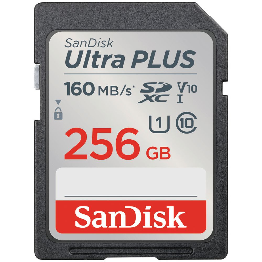 SanDisk SDSDUWL-256G-JN3IN サンディスクウルトラプラス SDXC UHS-Iカード256GB SanDisk Ultra PLUS 256GB 発売日：2023年7月7日●最大読取り速度160MB/秒の高速性能サン...