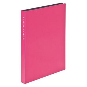 ナカバヤシ CTPL-80-PK L判 超透明ポケットアルバム 80枚収納 ピンク