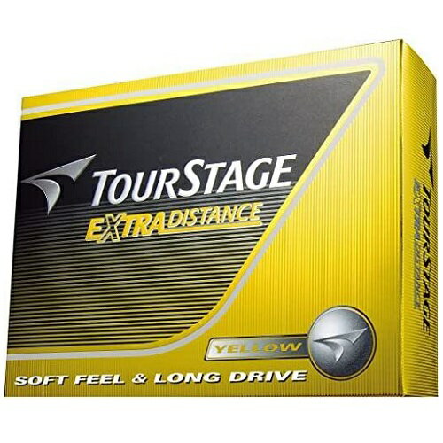 ブリヂストン TOURSTAGE EXTRA DISTANCE(ツアーステージ エキストラディスタンス)ボール 12球入 ゴルフボール TOURSTAGE イエロー