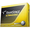 ブリヂストン TOURSTAGE EXTRA DISTANCE ツアーステージ エキストラディスタンス ボール 12球入 ゴルフボール TOURSTAGE イエロー