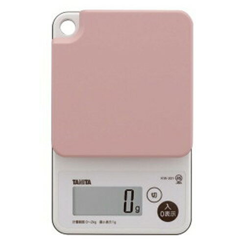 タニタ KW-201-PK デジタルクッキングスケール (2kg) ピンク