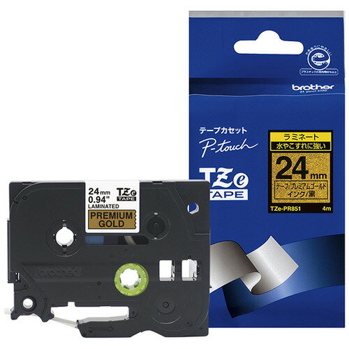 ֥饶 TZE-PR851 ٥饤 ԡå(P-Touch) ߥ͡ȥơ ץߥॴ ʸ 24mm