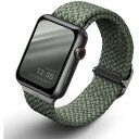 KENZAN UNIQ-40MM-ASPGRN Apple Watch 38／40／41MM用編み込みバンド ASPEN CYPRESS GREEN UNIQ40MMASPGRN