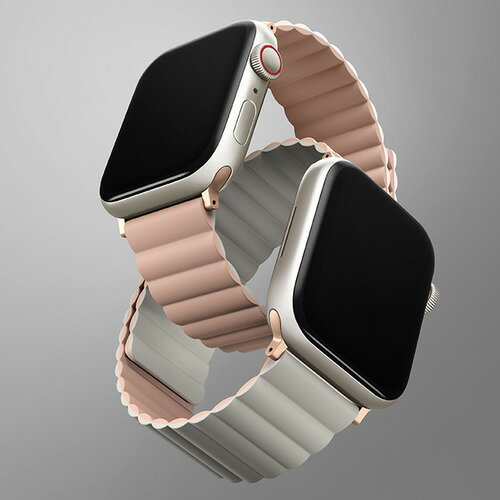 KENZAN UNIQ-45MM-REVPNKBEG Apple Watch 44／45MM用マグネットバンド REVIX BLUSH PINK／BEIGE UNIQ45MMREVPNKBEG