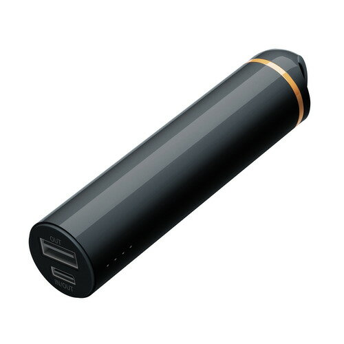 PGA PG-LBJ30A01BK スティック型モバイルバッテリー 3000mAh Premium Style 2ポート ブラック