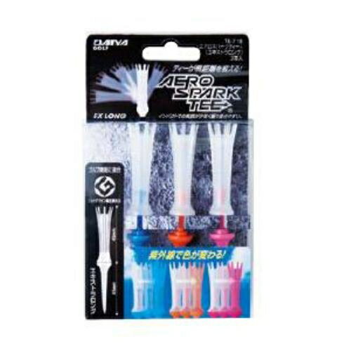 ダイヤコーポレーションTE-719 エアロスパークティー 719EXL 【ティー】 エキストラロング 3本入　クリアー