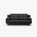 大塚家具 ソファ ROLF BENZ ロルフベンツ 「ラブソファ 6500/182」総革張り 革 ブラック色 ドイツ製【※AR対応】(3)