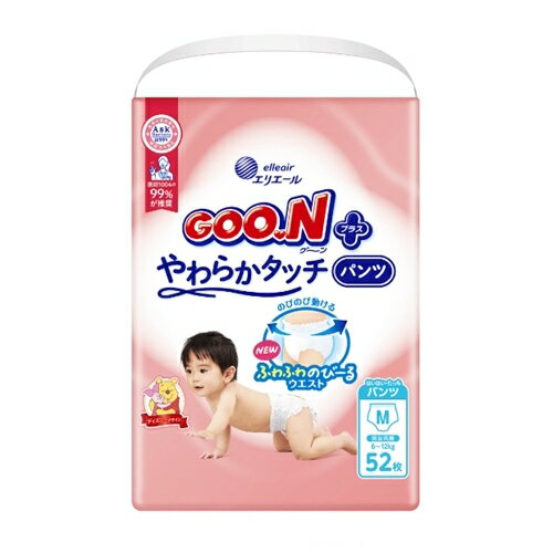 大王製紙 グーンプラス やわらかタッチ パンツ Mサイズ 52枚 大王製紙 グーンプラス やわらかタッチ パンツ Mサイズ 52枚