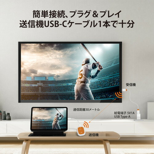 j5create JVAW61 ScreenCast USB-C Wireless Display ホワイト