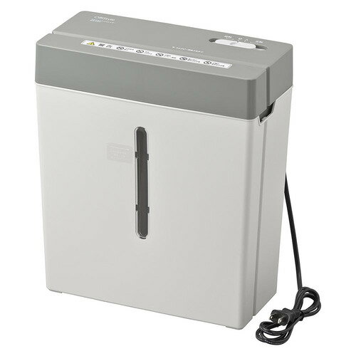 オーム電機 クロスカットシュレッダー ［クロスカット ／A4サイズ］ グレー SHR-X525