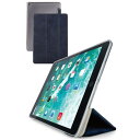 エレコム TB-A19RWVNVN iPad 10.2インチ 第9/8/7世代 (2021/2020/2019年) 用 フラップケース 背面クリア ソフトレザー ネイビー(4)