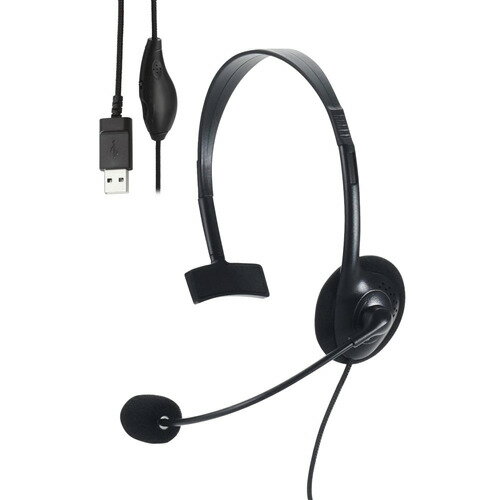 エレコム HS-HP14MUBK 片耳小型有線オーバーヘッドセット USB-Aプラグ エレコム HS-HP14MUBK 片耳小型有線オーバーヘッドセット USB-Aプラグ