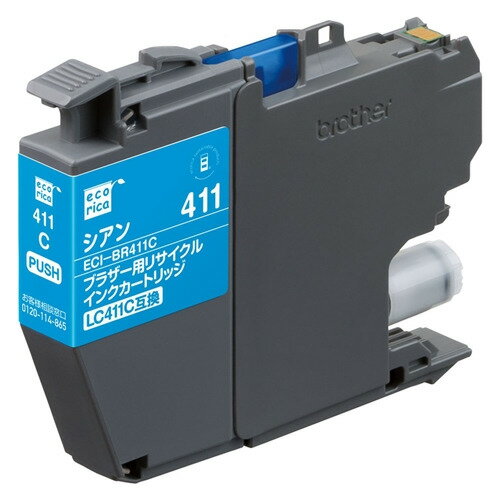 ڿ侩ʡۥꥫ ECI-BR411C brother LC411C ߴꥵ륤󥯥ȥå ɽǽ 