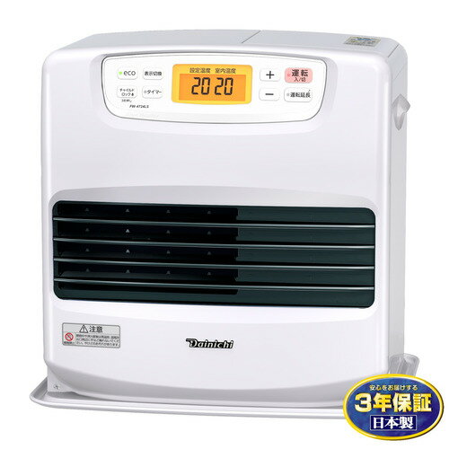 【推奨品】ダイニチ工業 FW-4724LS 石油ファンヒーター9Lタンク 木造12畳 コンクリート17畳 ムーンホワイト
