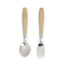 ヤマダオリジナル カトラリー2点セット ナチュラル S