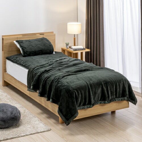 NEWヤマダオリジナル かなりあったか毛布 HOT STYLE シングル:約140x200cm グリーン