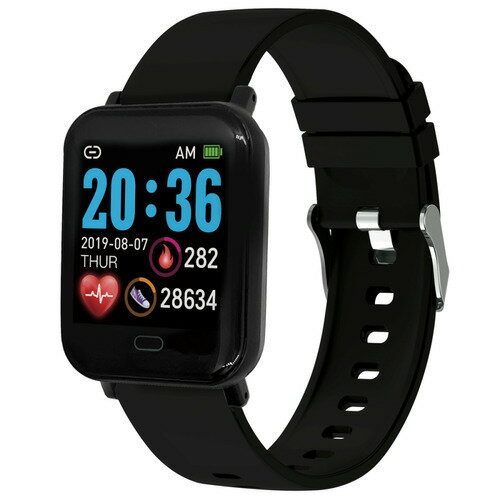 クレファー TS-SMW002-BK スマートウォッチ IP67防水 T-SPORTS ブラック クレファー TS-SMW002-BK スマートウォッチ IP67防水 T-SPORTS ブラック