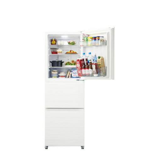 【推奨品】Haier JR-CV29C-W 冷蔵庫 3ドア 右開き 286L リネンホワイト