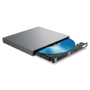 ロジテック LBD-PWB6U3CMGY USB Type-C対応 外付けブルーレイドライブ Windows Mac対応 グレー